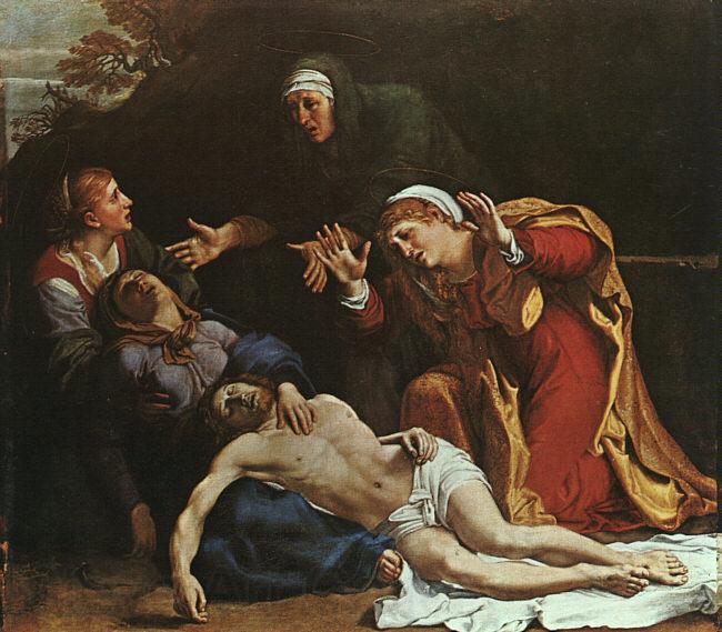 Annibale Carracci The Dead Christ Mourned Spain oil painting art